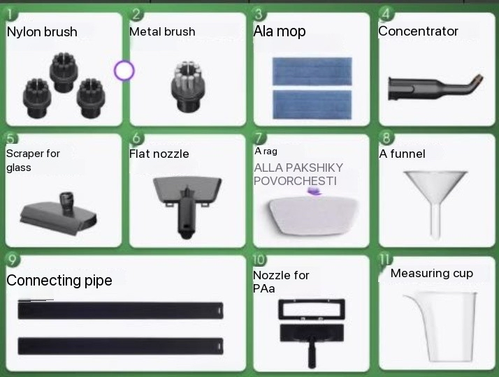 Portable Household Electric Steam Vacuum Carpet Cleaner Wet and Dry Function for Car Hotel RV Canister Installation