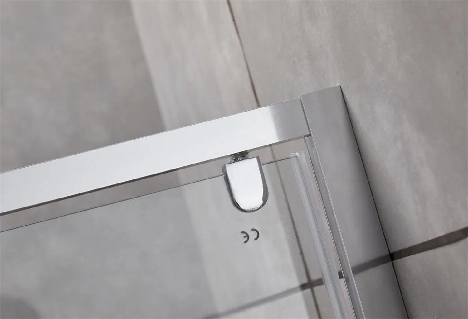 Aluminum Profile Pivot Double Open Glass Shower Door