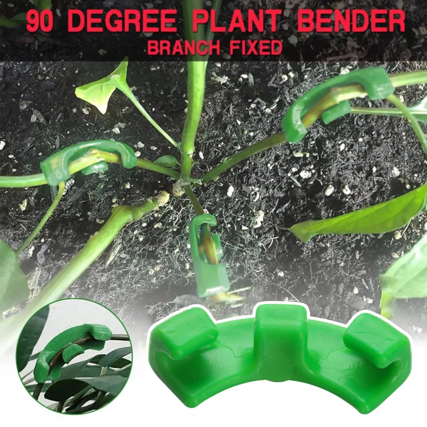90 Degree Plant Benders Trainer Growth Manipulation Tutors for Plants Clips Bending Twig Clamps Branche Accessories