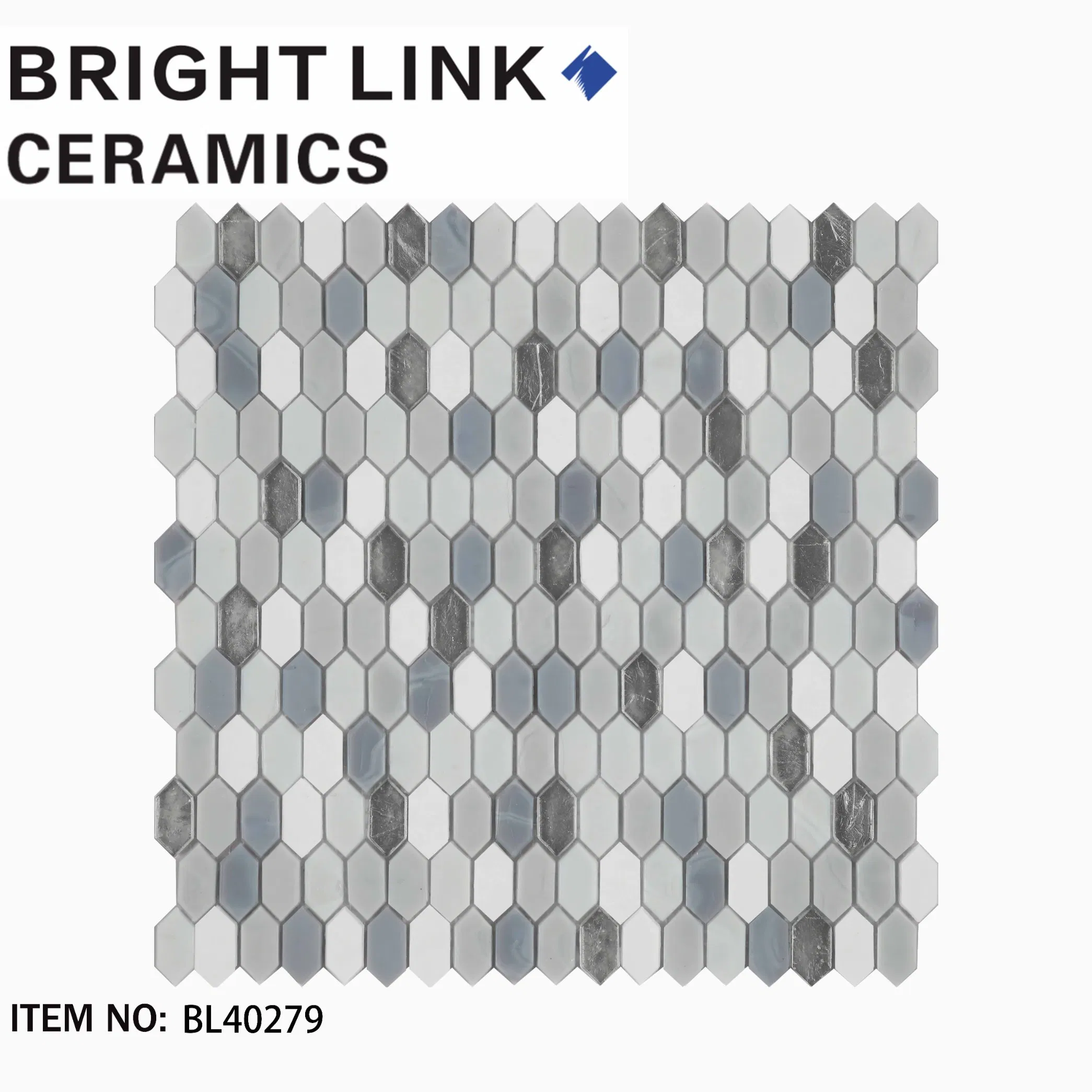 Стеклянная мозаика для стен и фартука, микс цветов