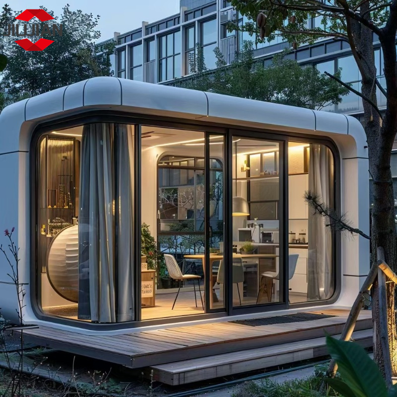 Fashionable Integrated Prefab Tindy Apple Cabin Home for Office Meeting