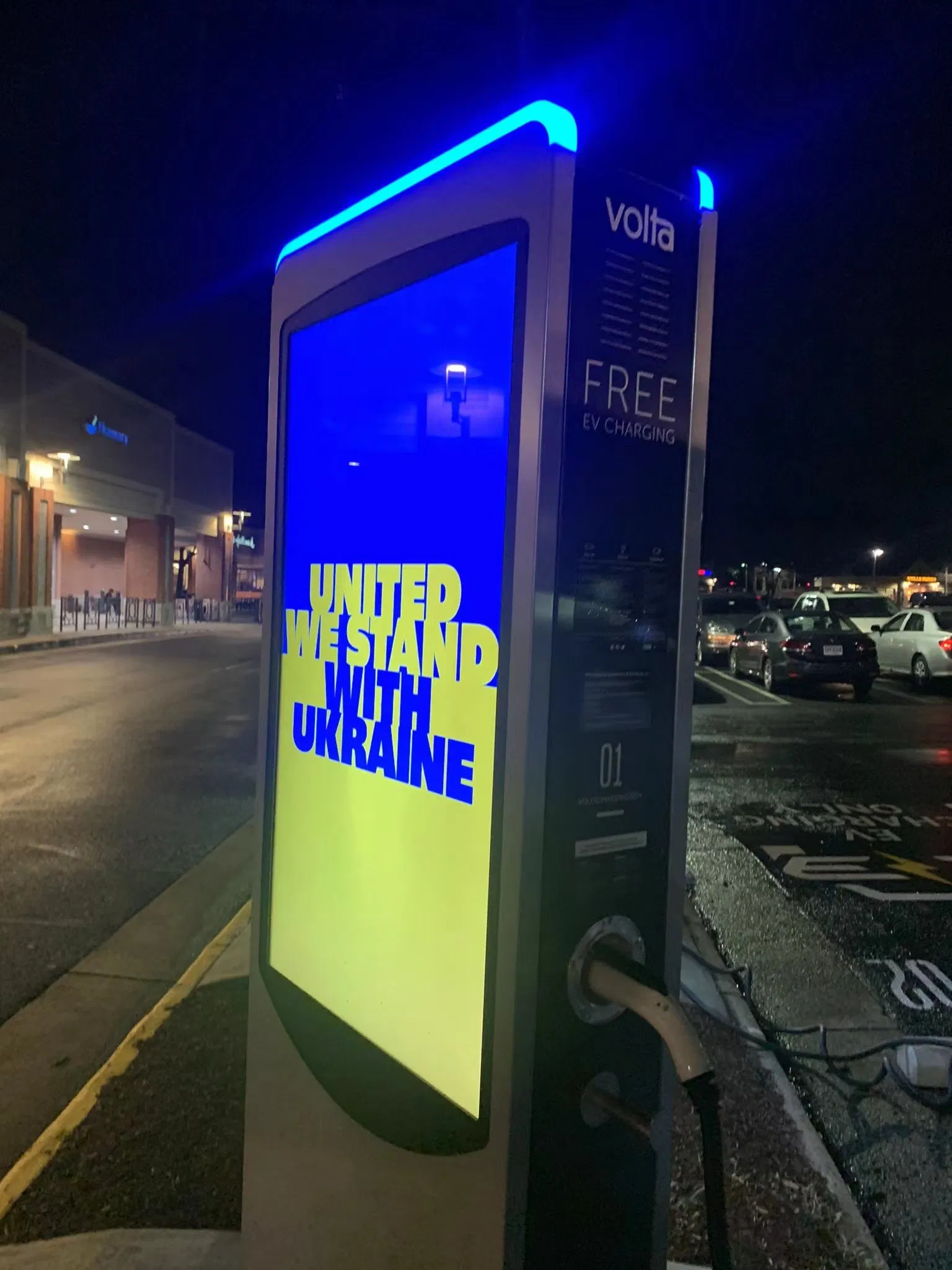 Dedi 55 Inch Outdoor Advertising LCD Digital Display Screens with Electric Car Charging Station