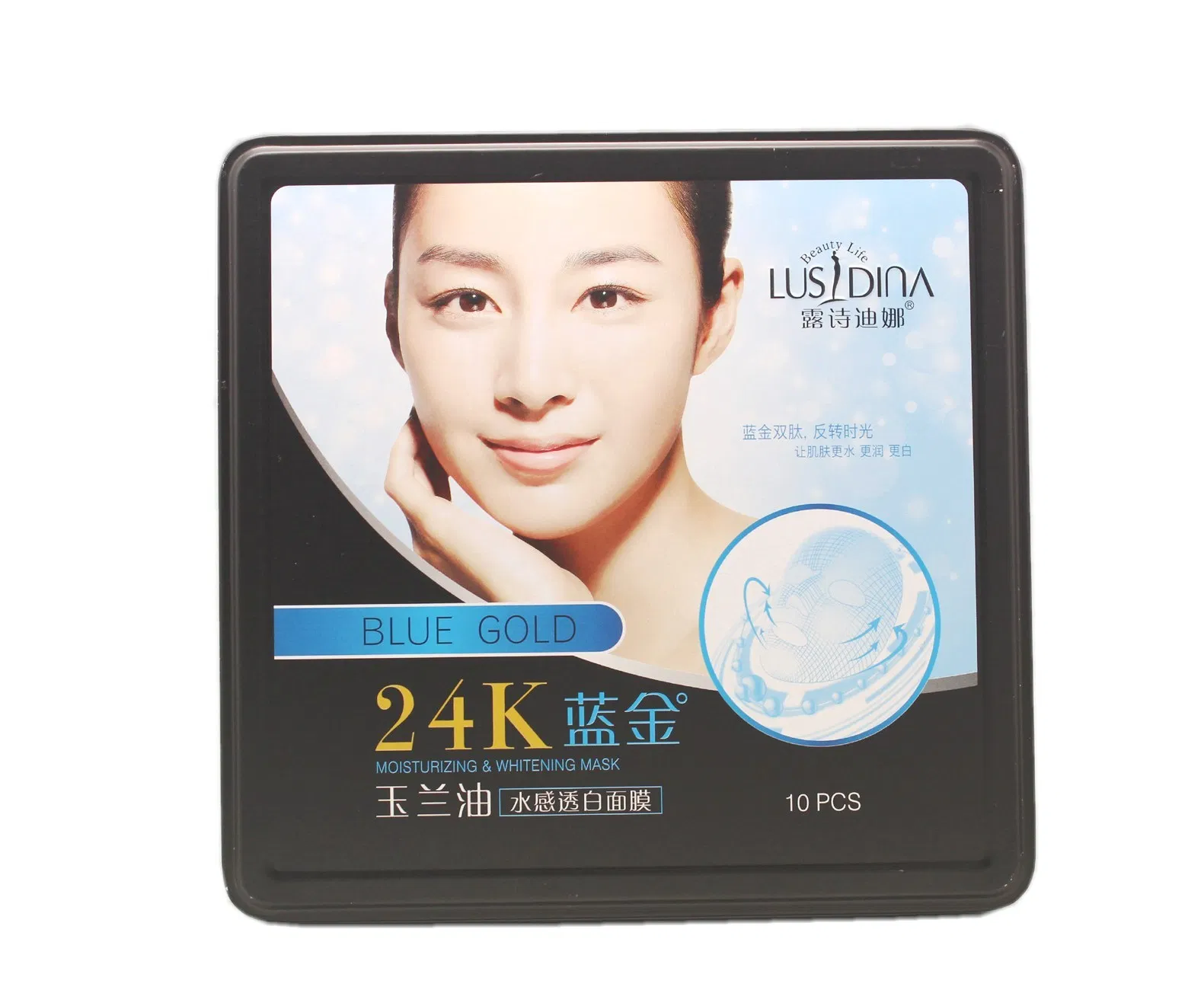 L-FM120 24k Blue Active Gold Moisturizing & Whitening Facial Mask