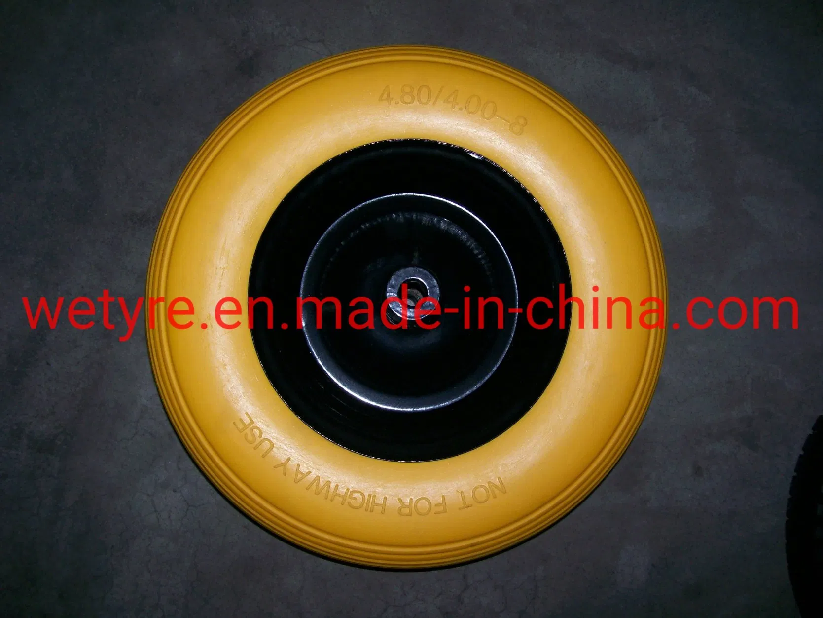 Good Quality Non-Flatable High Load Capacity Durable PU Foam Wheel (3.00-8)