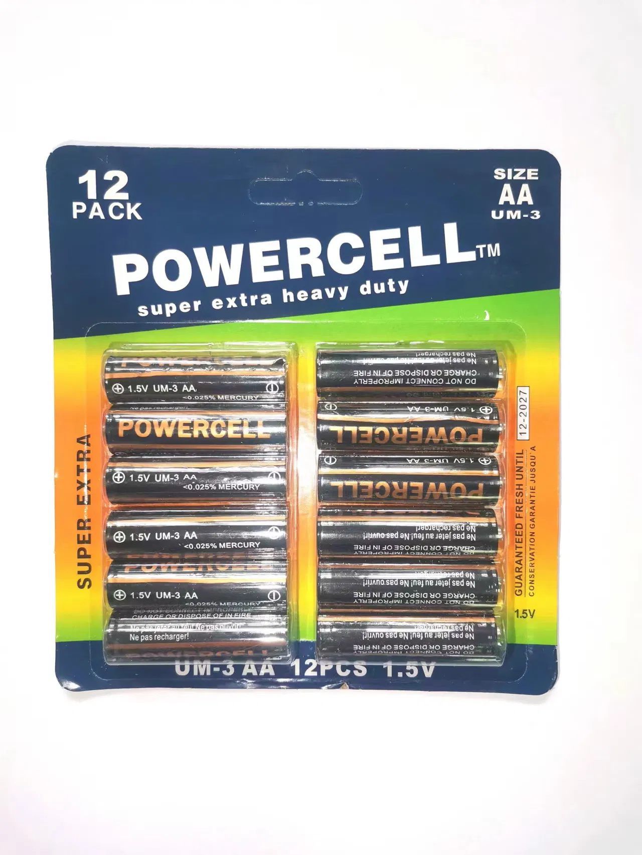 Батарейка PowerCell AA R6 1.5V (цинк-угольная)