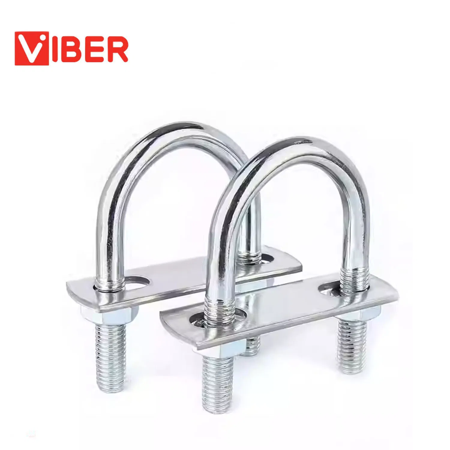 Right-Angle U-Bolt Stainless Steel 304 in Black/Zinc Plated/Silver Finish