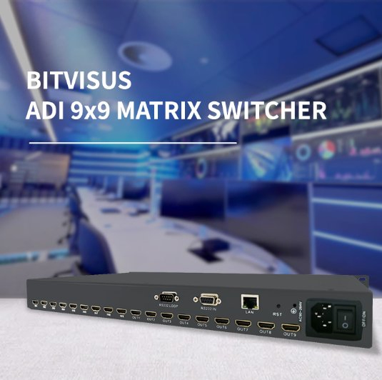 Матричный коммутатор HDMI 9x9 4K Bitvisus