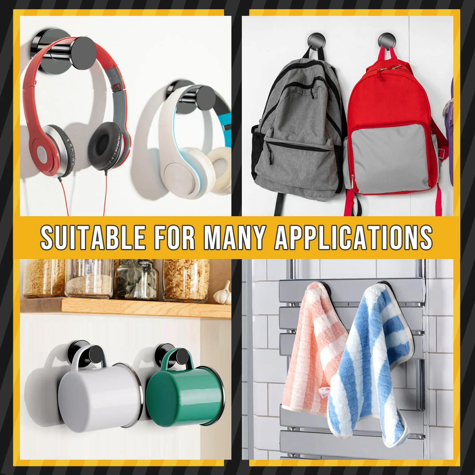 Heavy Duty Magnetic Hanger Neodymium Magnet Hooks Push Pin Style Heavy Duty Magnet Hooks