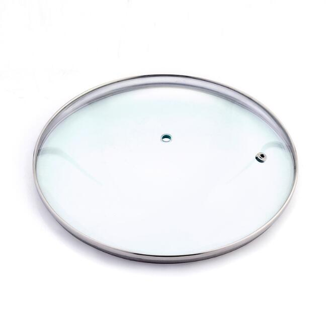 Factory Wholesale G Type Visual Stand up Splash-Proof Tempered Glass Lid