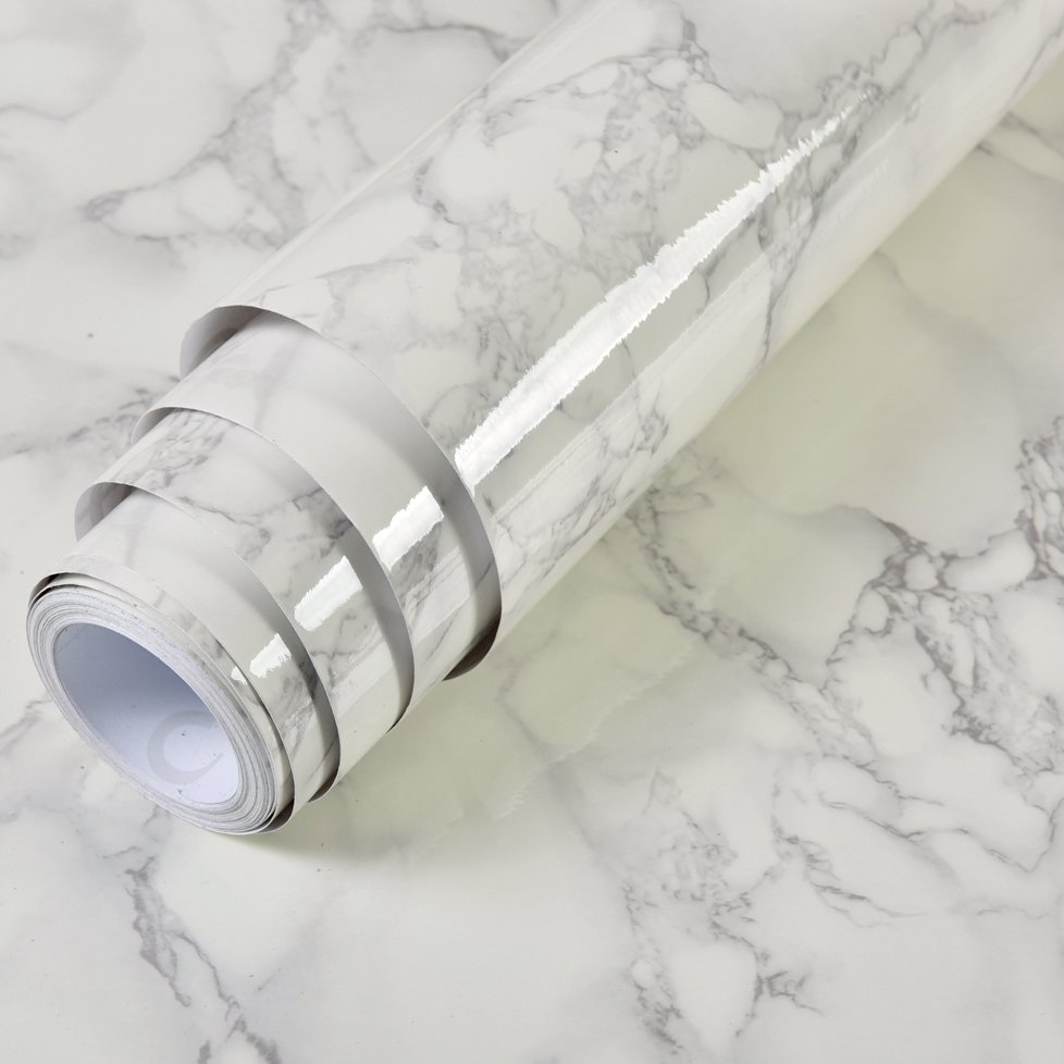 Interior Film Kitchen Wall Sticker Marble Vinyl Tile Sticker Self Adhesive Vinyl