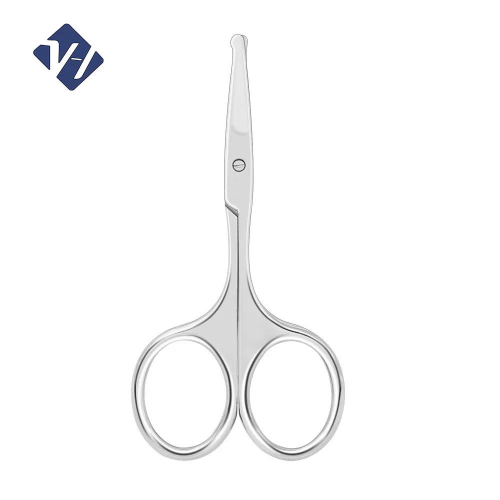 Professional Cuticle Nail Pedicure Beauty Tools Mini Scissors Stainless Steel Rounded Tip Facial Hair Nose Scissor