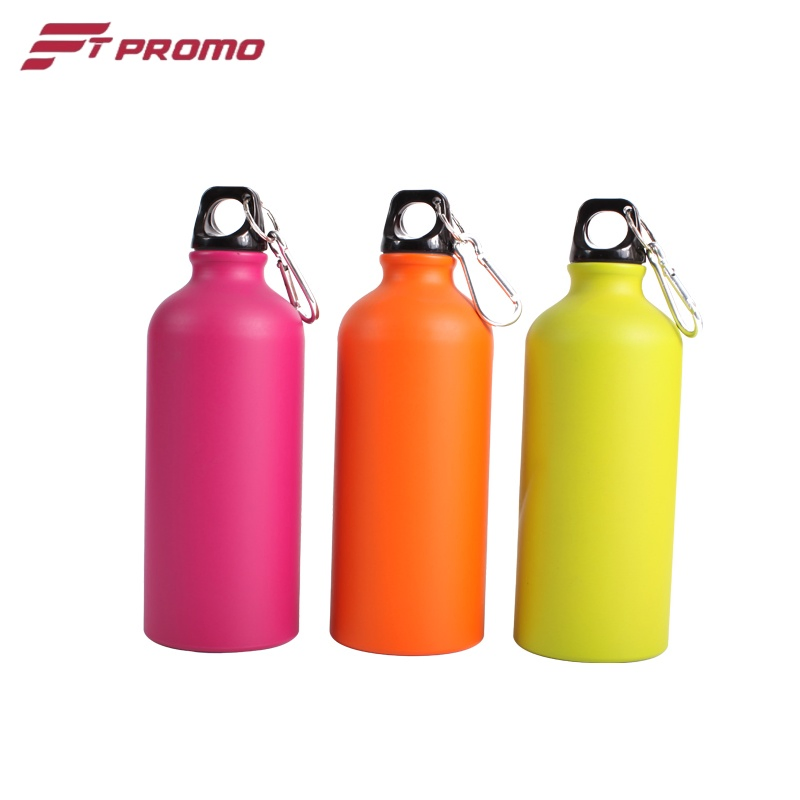 Promotional Aluminum Bottle with Carabiner
