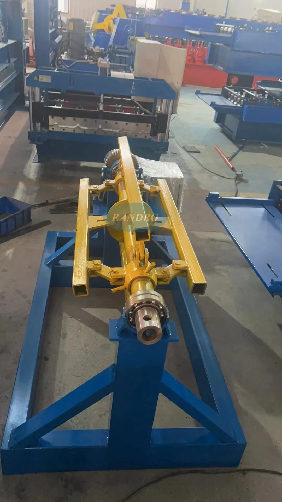 High Speed Electric Uncoiler for Steel Coil Simple Color Coil Feeding Rack Decoiling Machine