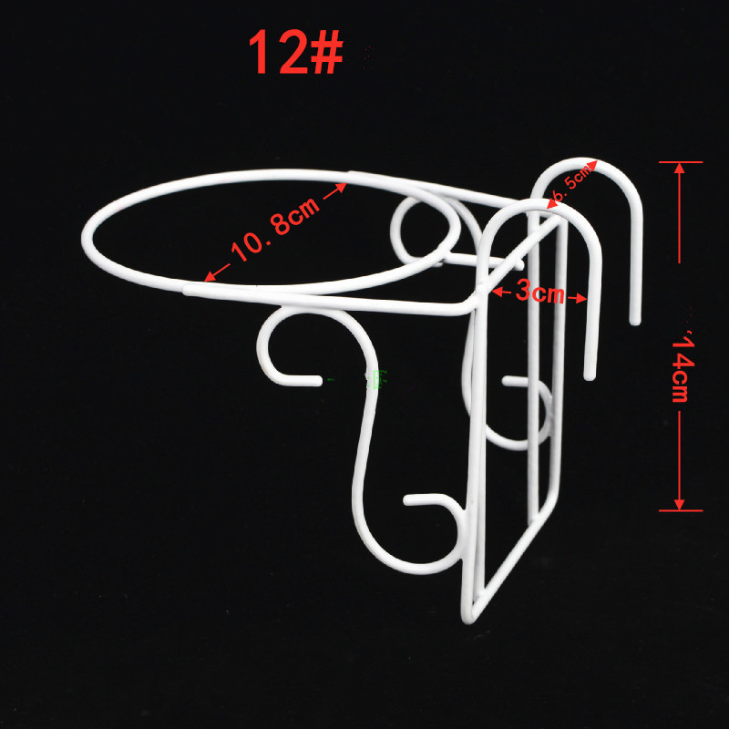 Plant Flower Balcony Garden Bonsai Pot Iron Rack Flowerpot Holder Hook Bracket Not Easy to Damage Beautiful Not Easy to Rust
