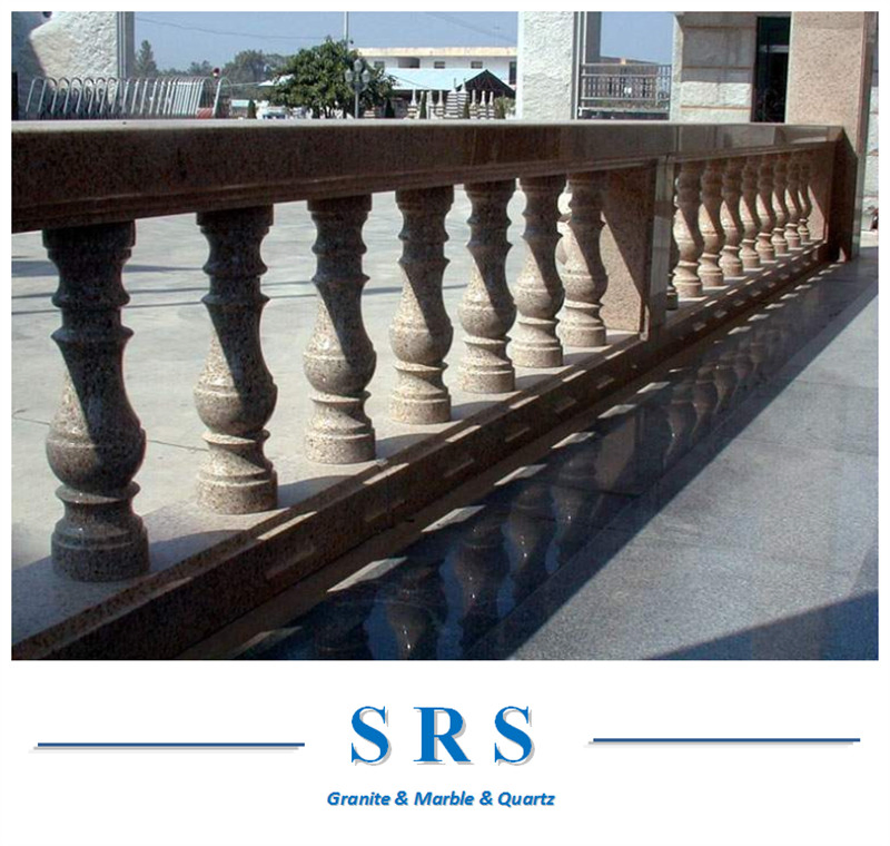 Customized White Natural Stone Baluster for Indoor Outdoor Railing