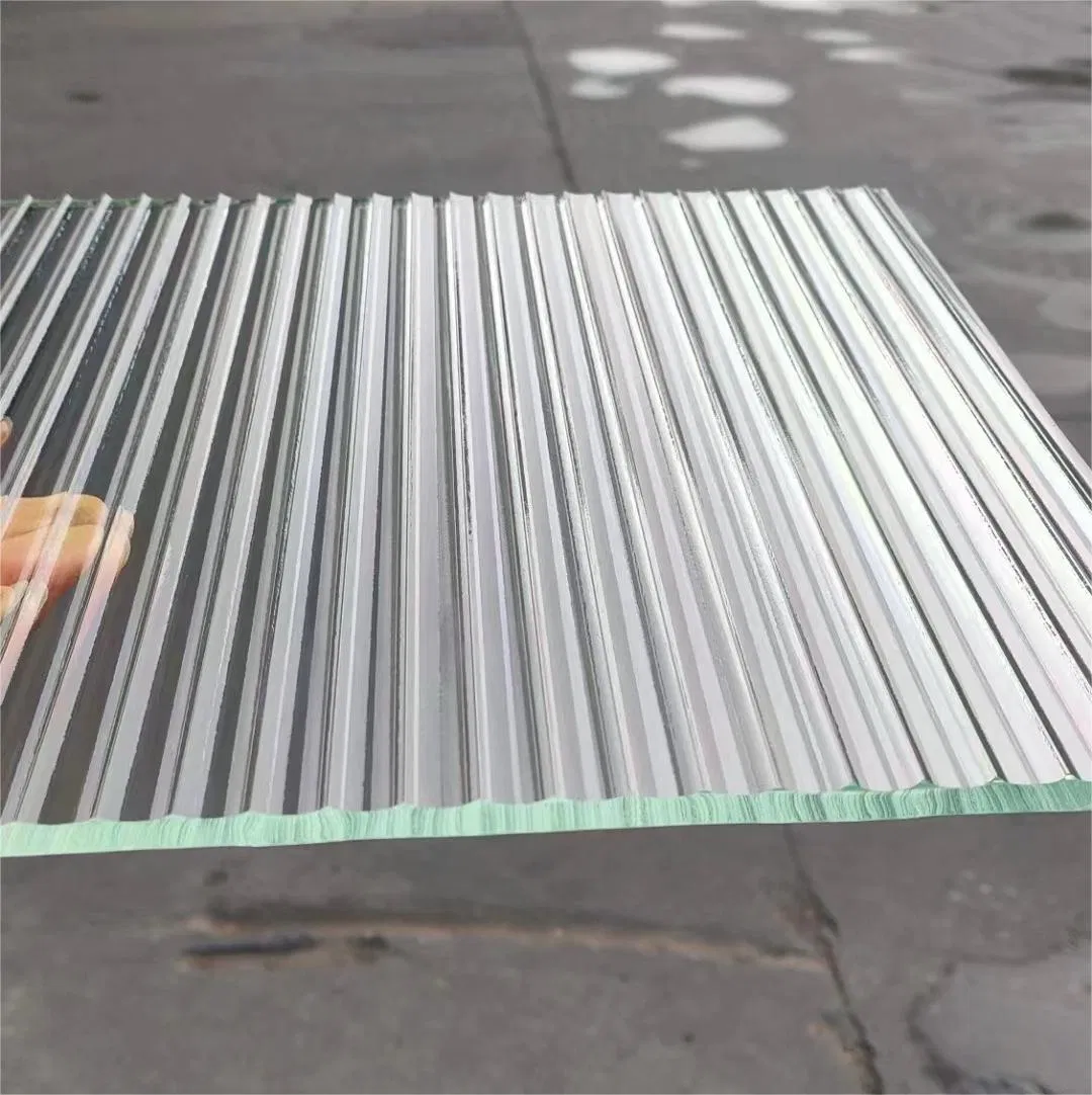 4mm-10mm Tempered Dichroic Tinted Moru Fluted Reeded Corrugated Patterned Textured Glass