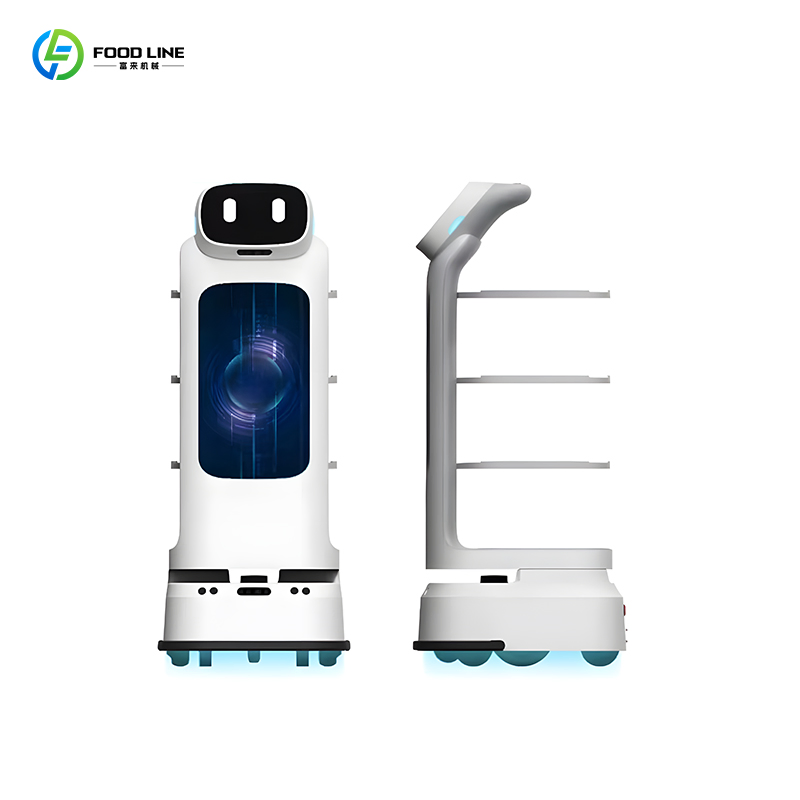 Intelligent Electric Food Delivery Vehicle Smart Commercial Reception Robot and Mobile Humanoid
