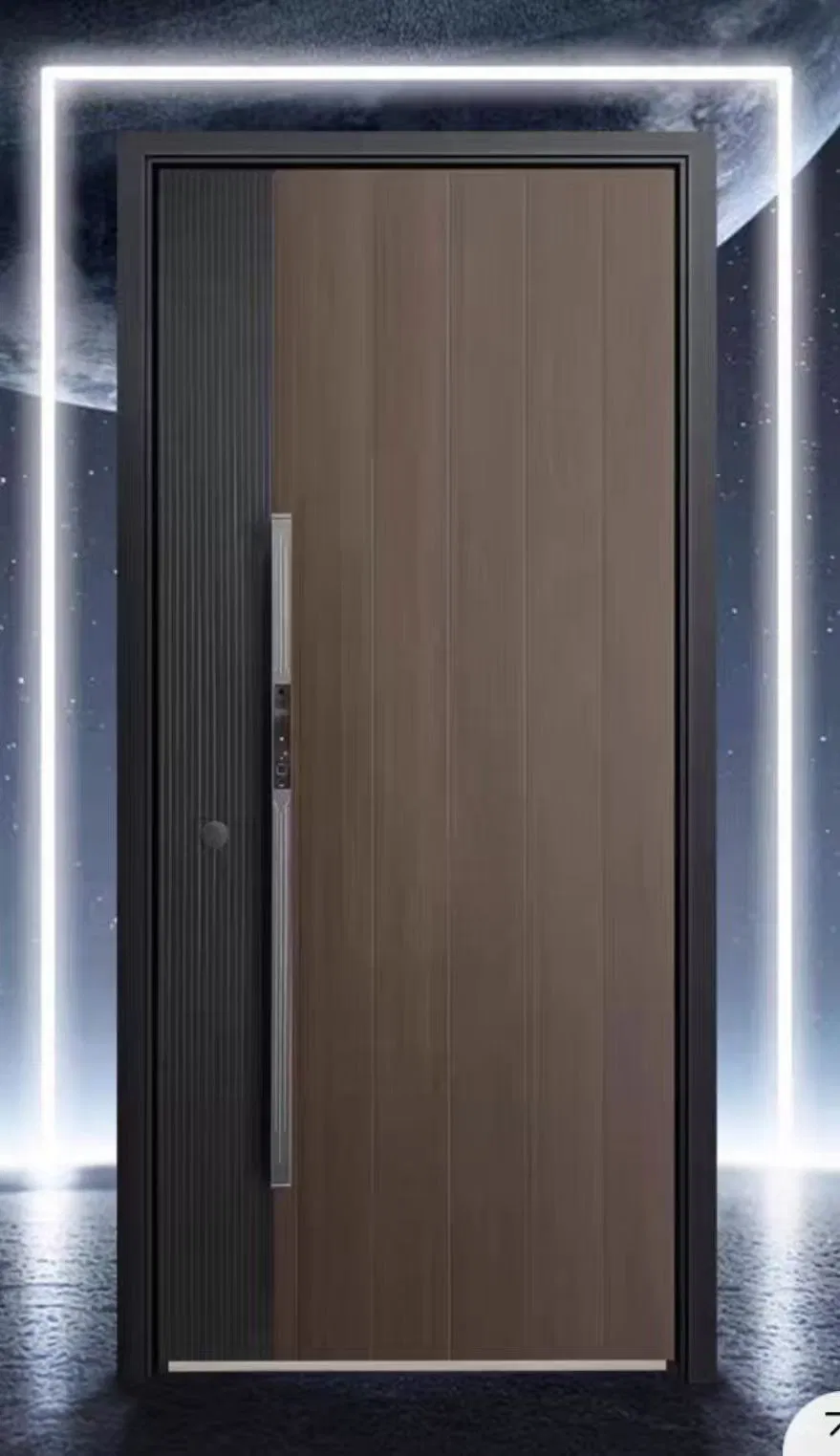 New Designs Luxury Modern Iron Security Steel Iron Single out Door for House Projecr Apartment