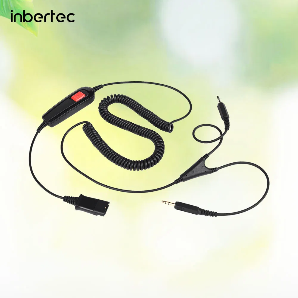 Кабель QD для гарнитур Jabra с контролем громкости и отключением микрофона
