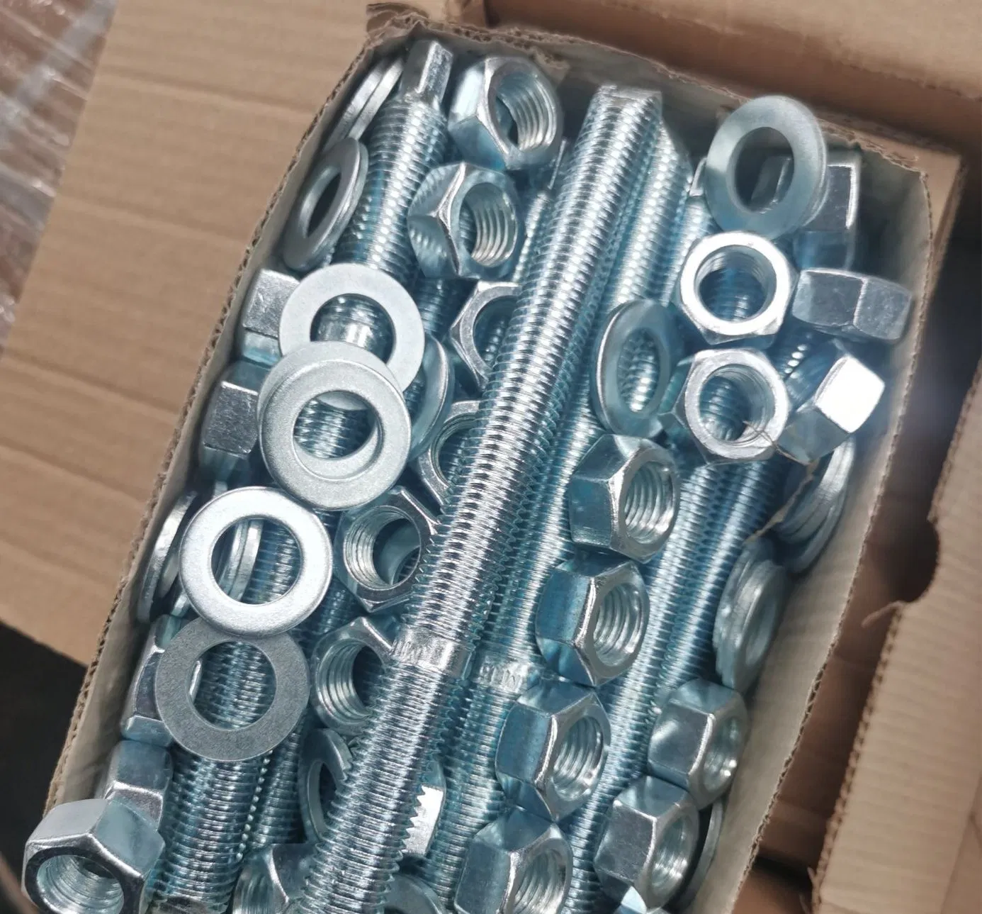 Анкерный болт M24 оцинкованный, углеродистая сталь