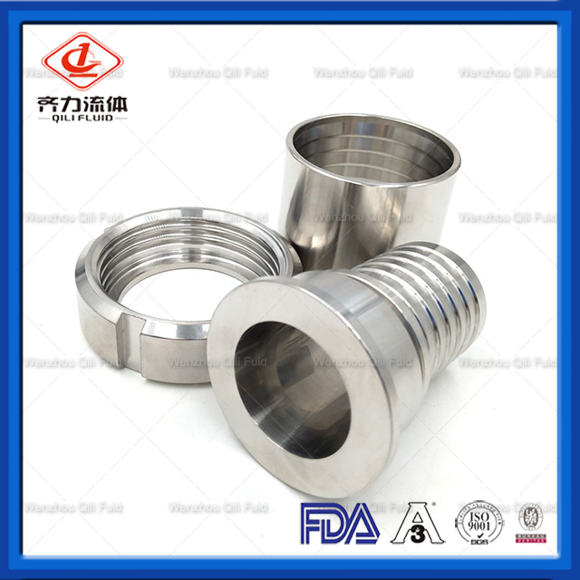 Sanitary Hydraulic Fittings Hose Adapter, Male & Female Nipple