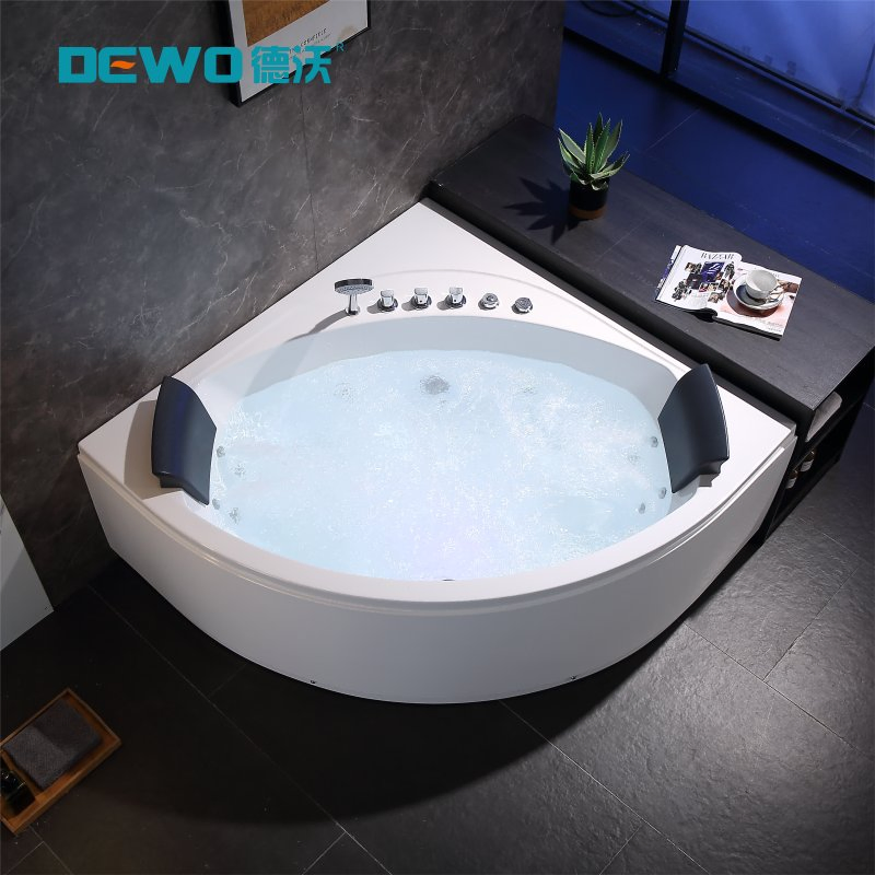 Угловая акриловая ванна SPA с гидромассажем