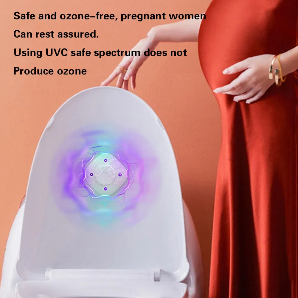 Household Smart Toilet Disinfection Mini Blue Liqht Disinfection Lamp Ultraviolet Liqht 5V Withe 2.5W