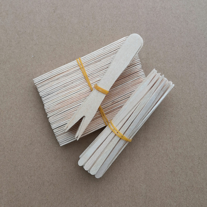 Biodegradable Bamboo Forks Perfect for Desserts and Dim Sum