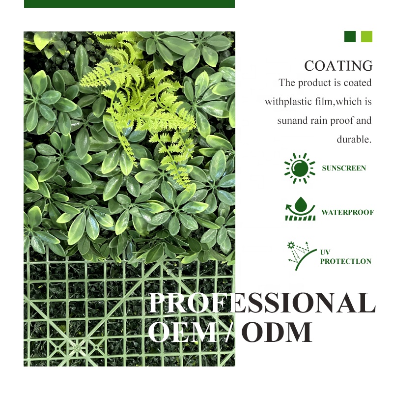 Растения искусственные вертикальные джунглевый стиль