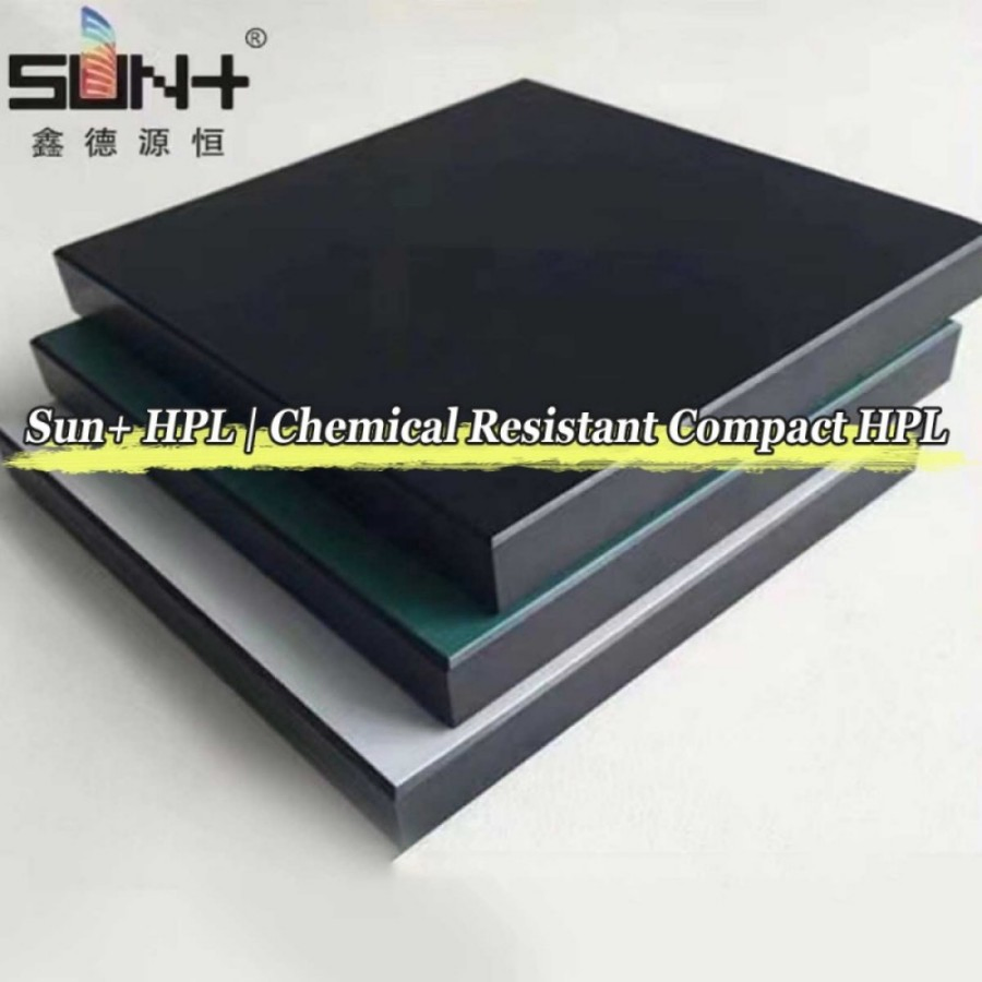 Chemical Resistant Compact Laminate Fireproof HPL Panel for Laboratory Cabinet Doors