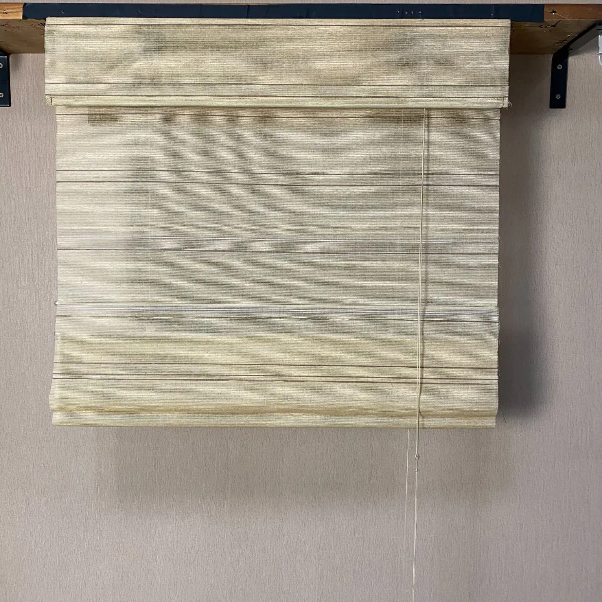 Shining 100% Pure Natural Light Filtering Woven Roman Wood Shades for Interior Decoration