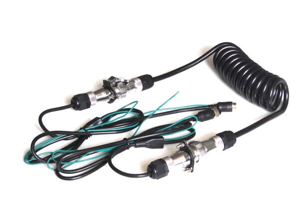 Авиационный кабель в спиральной защитной оболочке