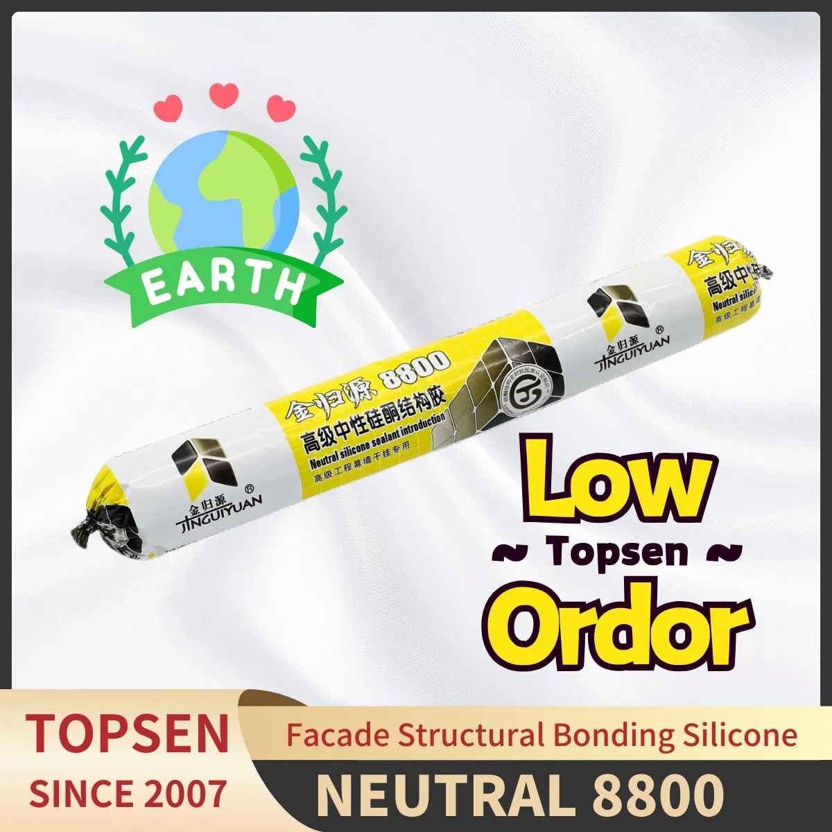 Strong Bonding Aluminum Glass Frame Natural Silicone Adhesive