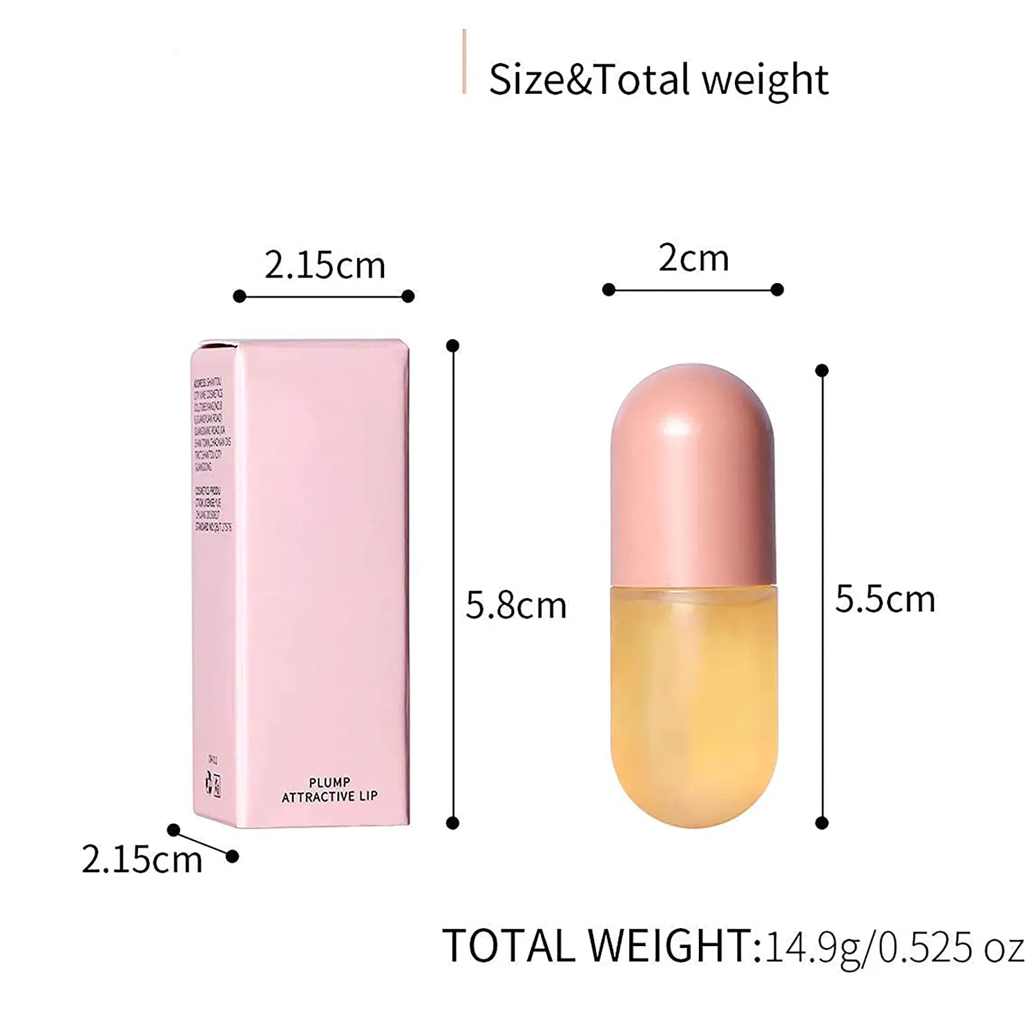 Beauty Cosmetics Lip Care Serum Tube Roll on Lip Gloss for Lip Oil