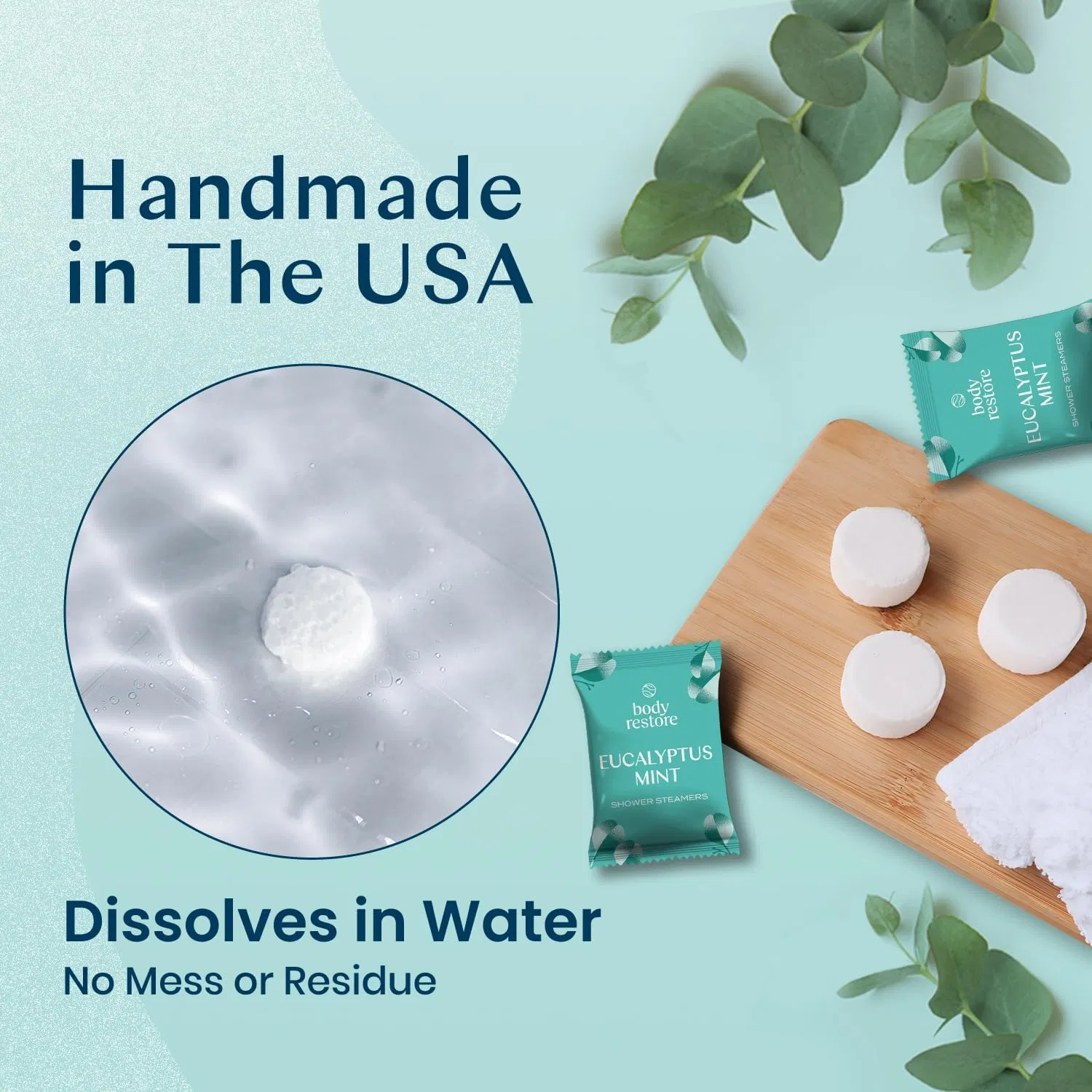 15 Packs Shower Bath Steamers Aromatherapy Private Label Shower Bomb Organic Eucalyptus Calm Shower Steamers