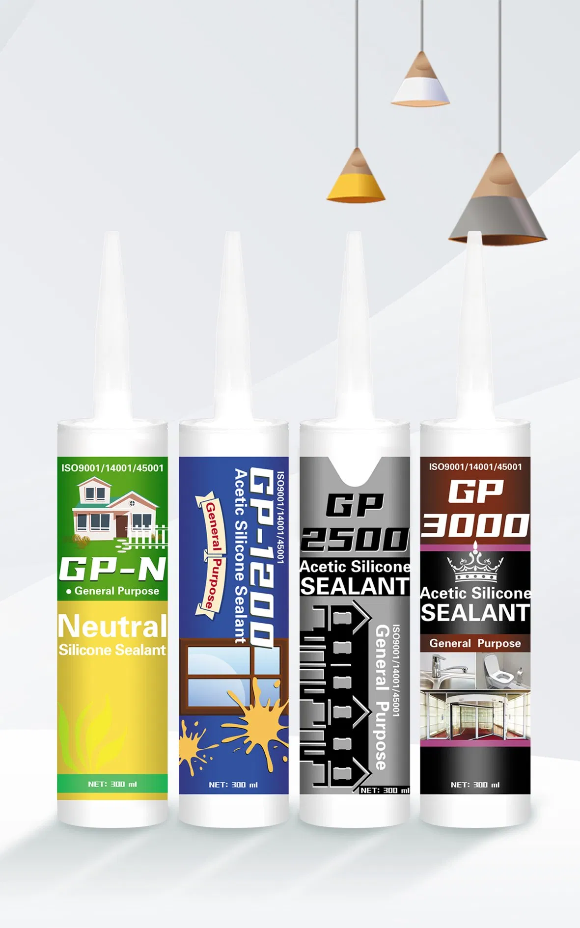 Jingmao 300ml General Purpose Sealant Acetic Universal Silicone Sealant