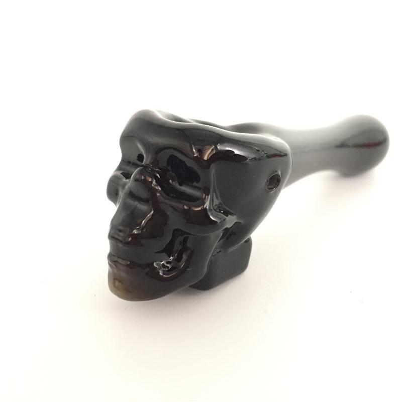 Factory Oil Burner Pipes Thick Skull Smoking Hand Skull Glass Pipe