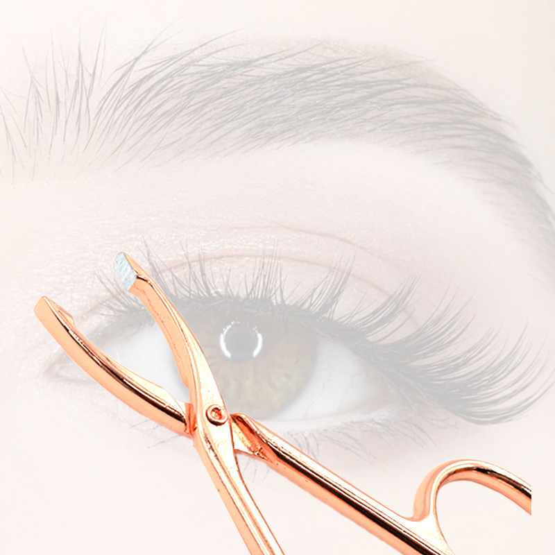 Salon Gold Plated Titanium Grooming Beauty Hair Removal Makeup Artist Eyebrow Tweezers
