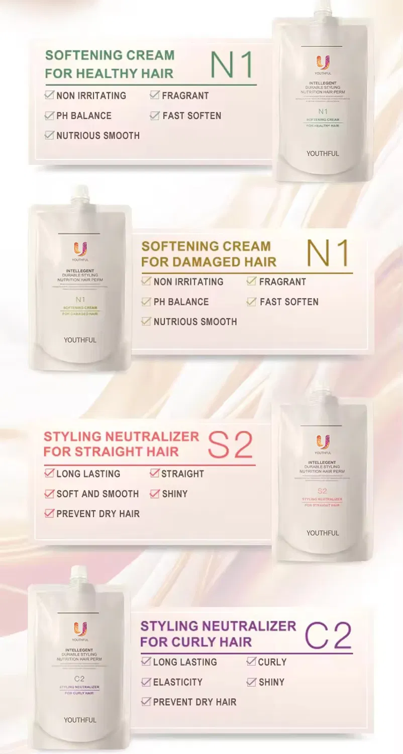 Professional Organic Cold Wave Hair Perm Straightening Cream