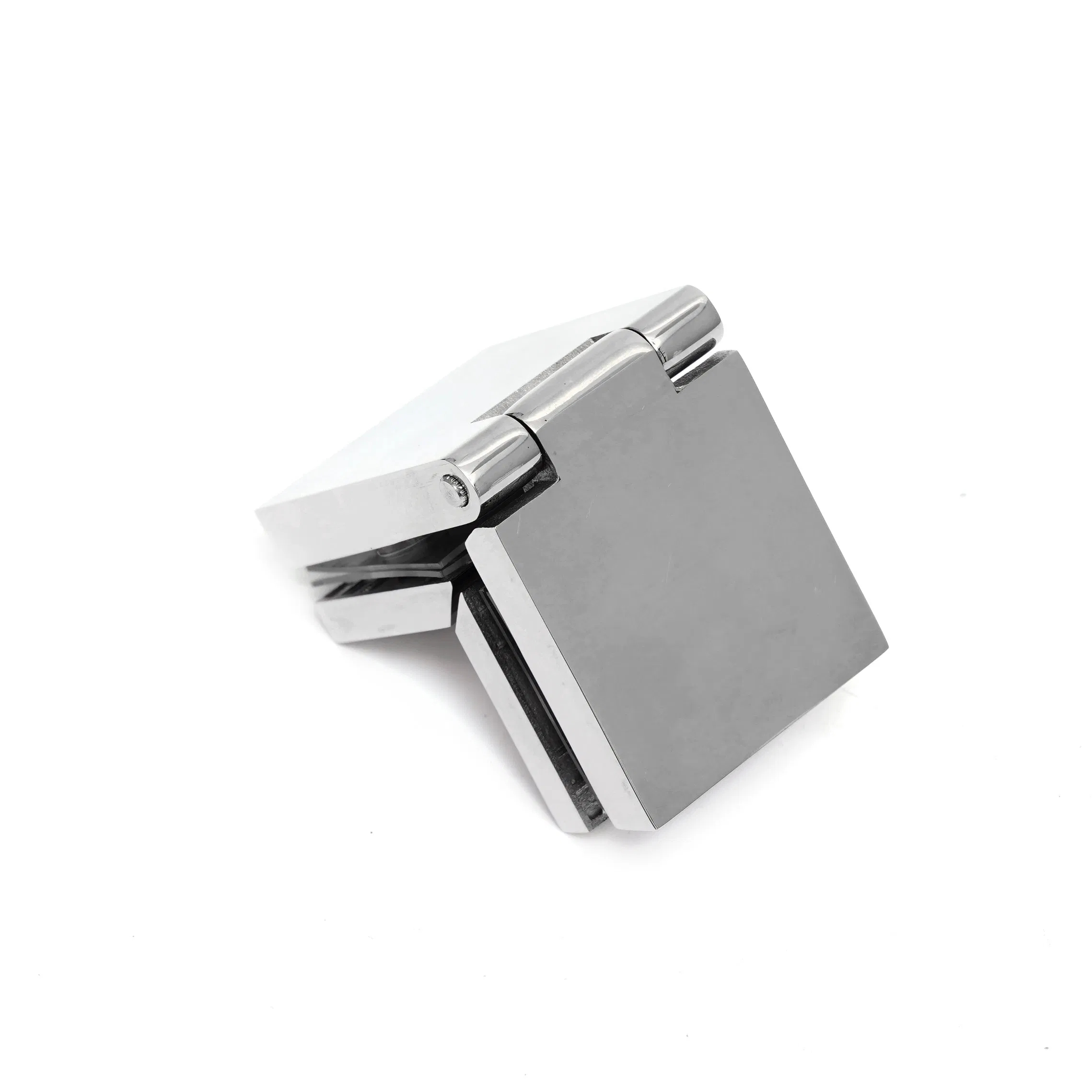 OEM Tempered Glass Door Hardware Wholesale of New Materials Shower Door Hardware Glass Door 304 Stainless Steel 180 Degree Glass to Glass Hinge for Fixing Frame