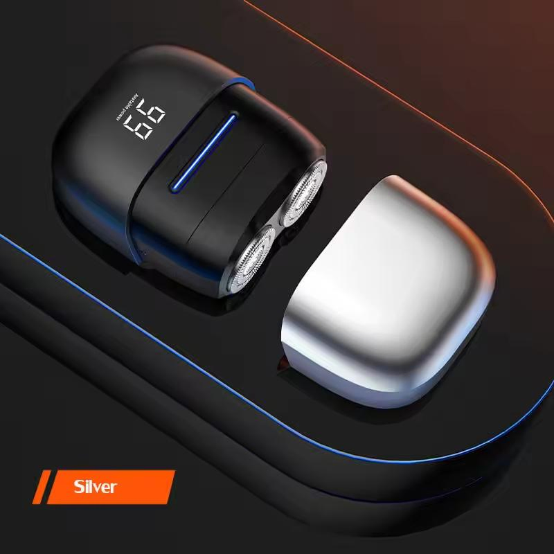 Portable Mini Shaver Double Head Rechargeable Electric Pocket Razor Electric Razor Beard Trimmer Shavers