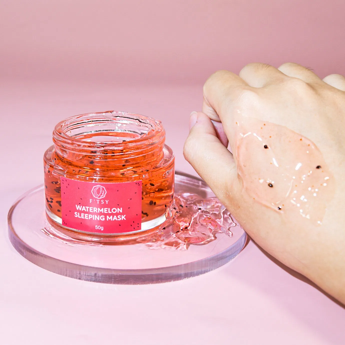 Wholesale Organic Gel Mask Overnight Resurfacing Niacinamide Nourishing Whitening Watermelon Mask