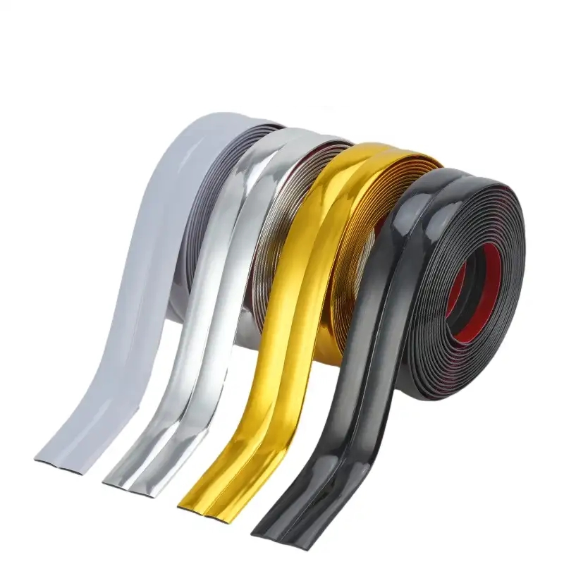 Self-Adhesive Stainless Steel Edge Banding Strip Seamless Trim for Furniture & Decor