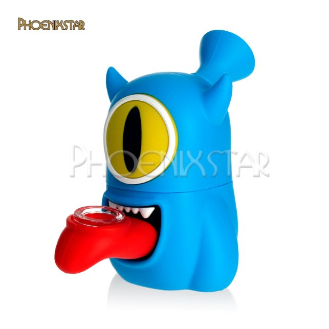 Phoenix Star 4.3 Inches Silicone Pipe Pocket Hand Pipe Mixed Colors Sweet Puff Hookah Smoking Pipe