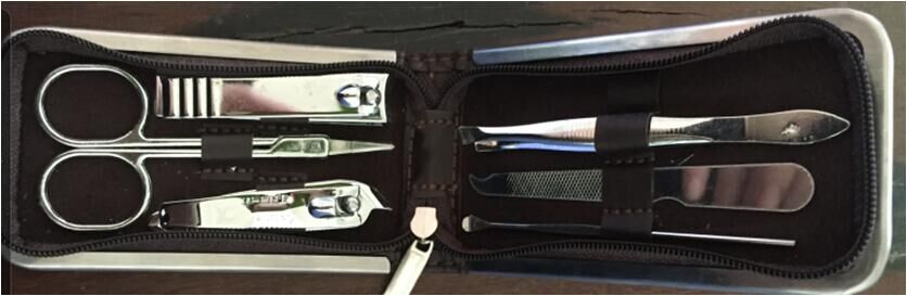 Cheap Price 6 PCS Carbon Steel Travel Manicure Sets