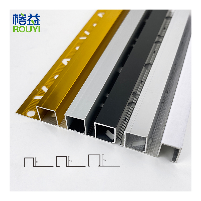 Central Asia Projects Durable Aluminium Tile Trim Profile Ceramic Wall Tile Trim