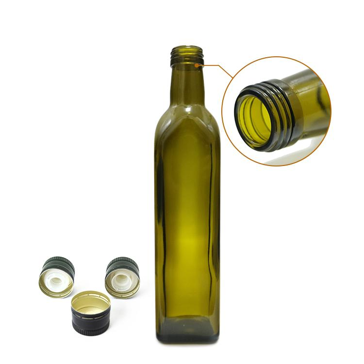 250ml 500ml 750ml 1000ml Camellia Oil Glass Bottle, Square Glass Bottle