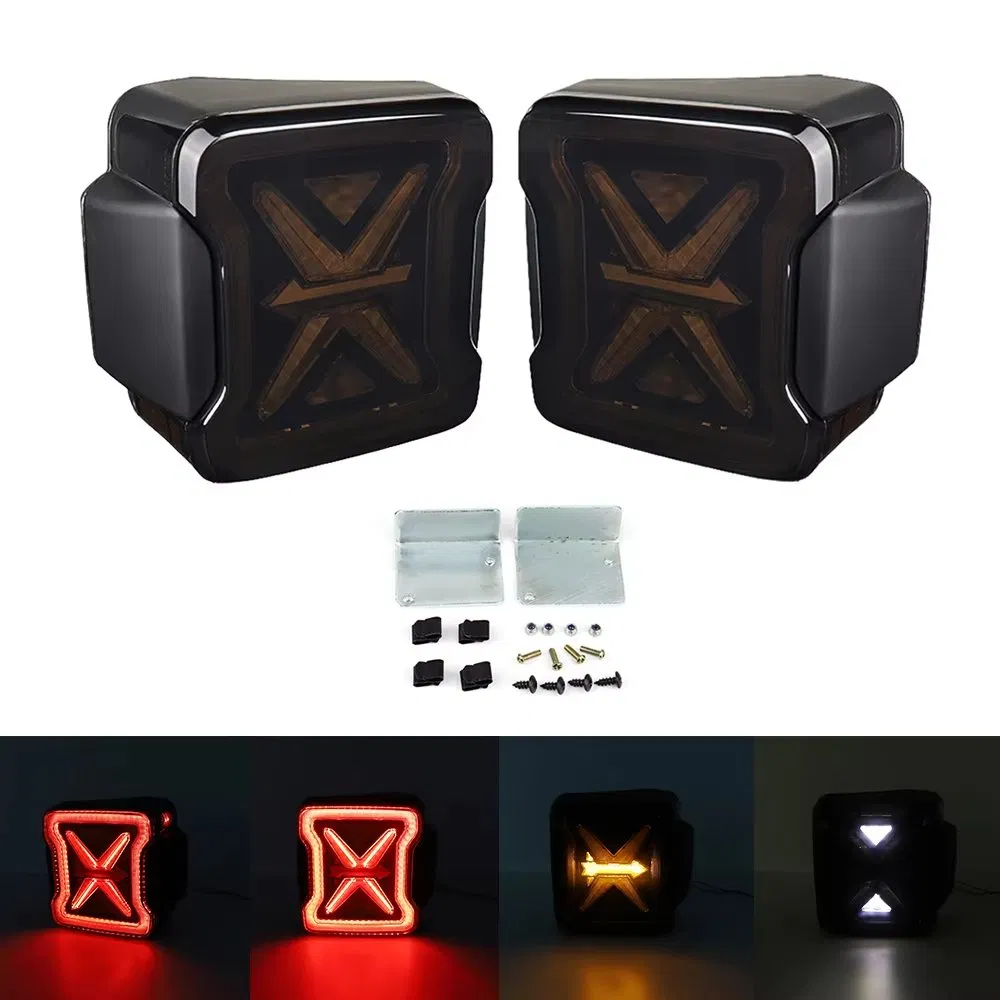 European Style 12V LED Tail Light for Jeep Wrangler JL (2018+) - Smoke Lens