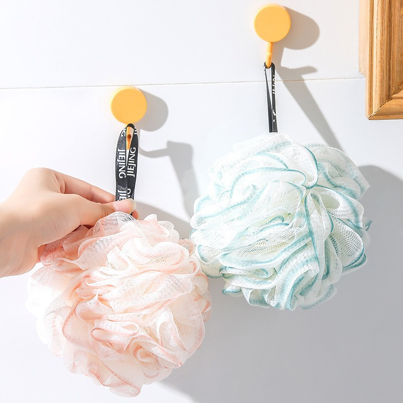 Wholesale Back Scrubber Mesh Loofah Bath Sponge Shower Ball Exfoliating Bath Flower Bath Ball