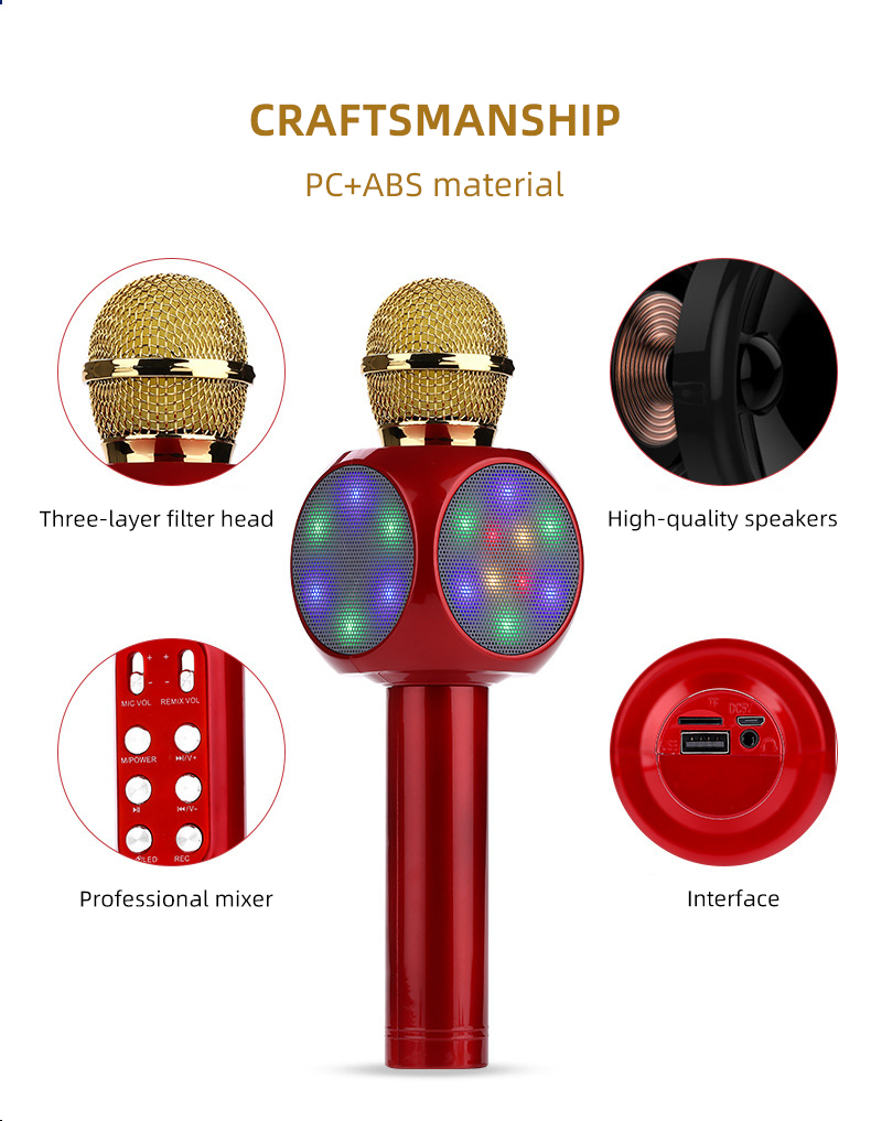 Детский караоке-микрофон с микшером